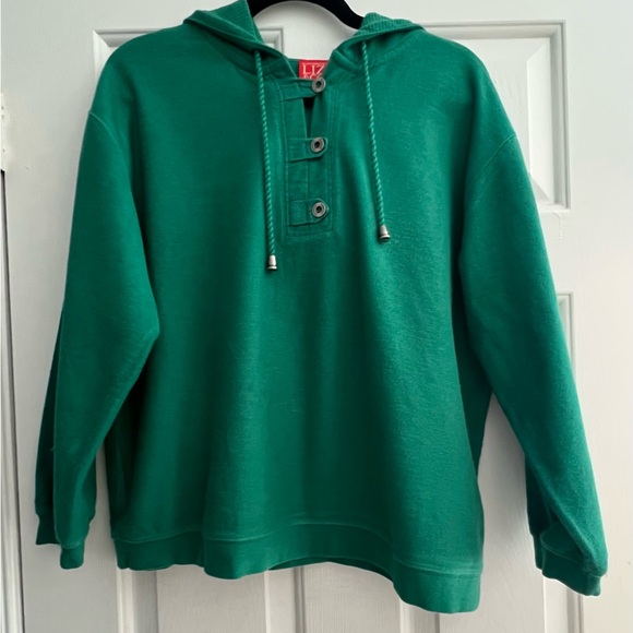 liz & co. Tops - Liz & Co. long sleeve hoodie in size Medium